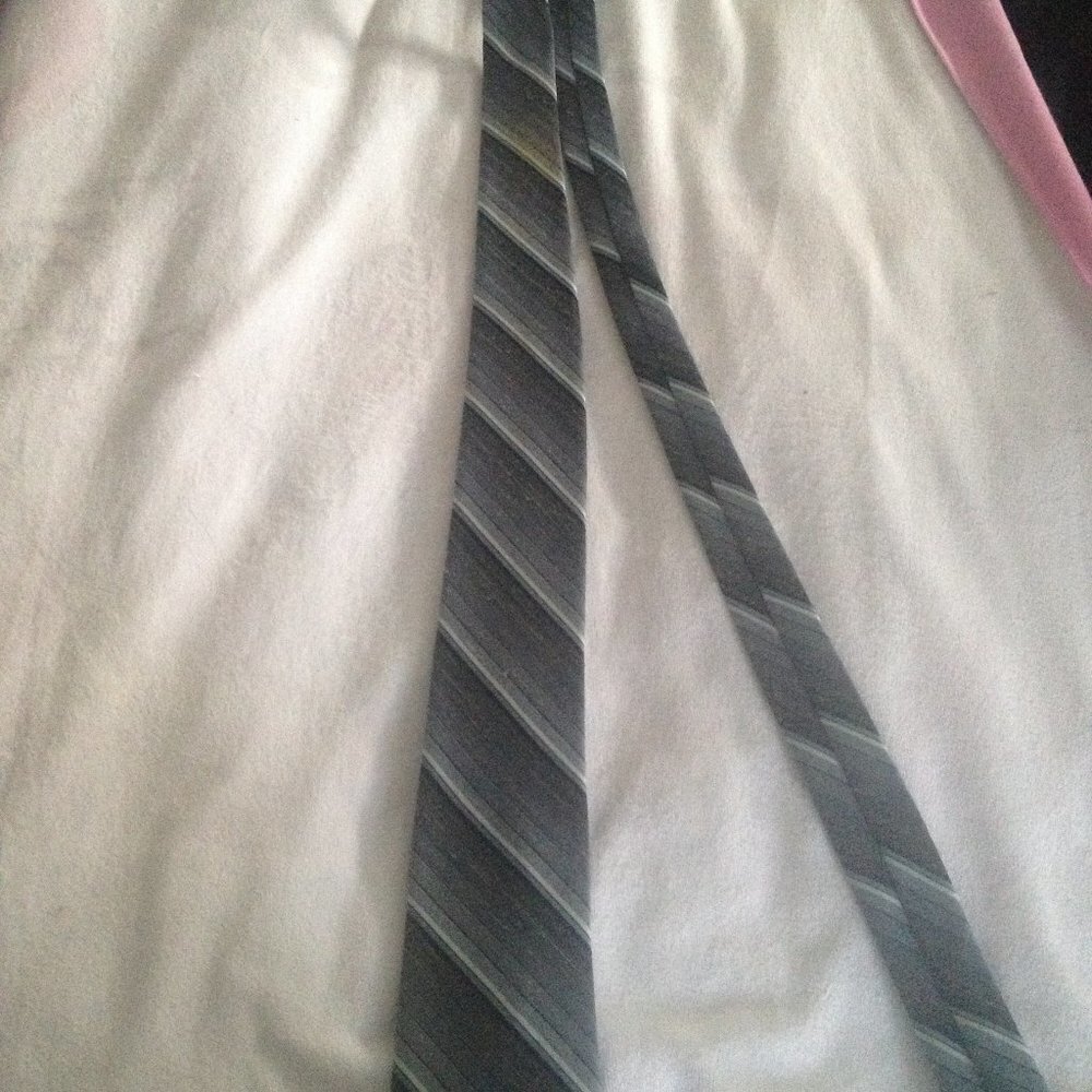 - Mens Vintage Blue Stripe Tie from Sears.